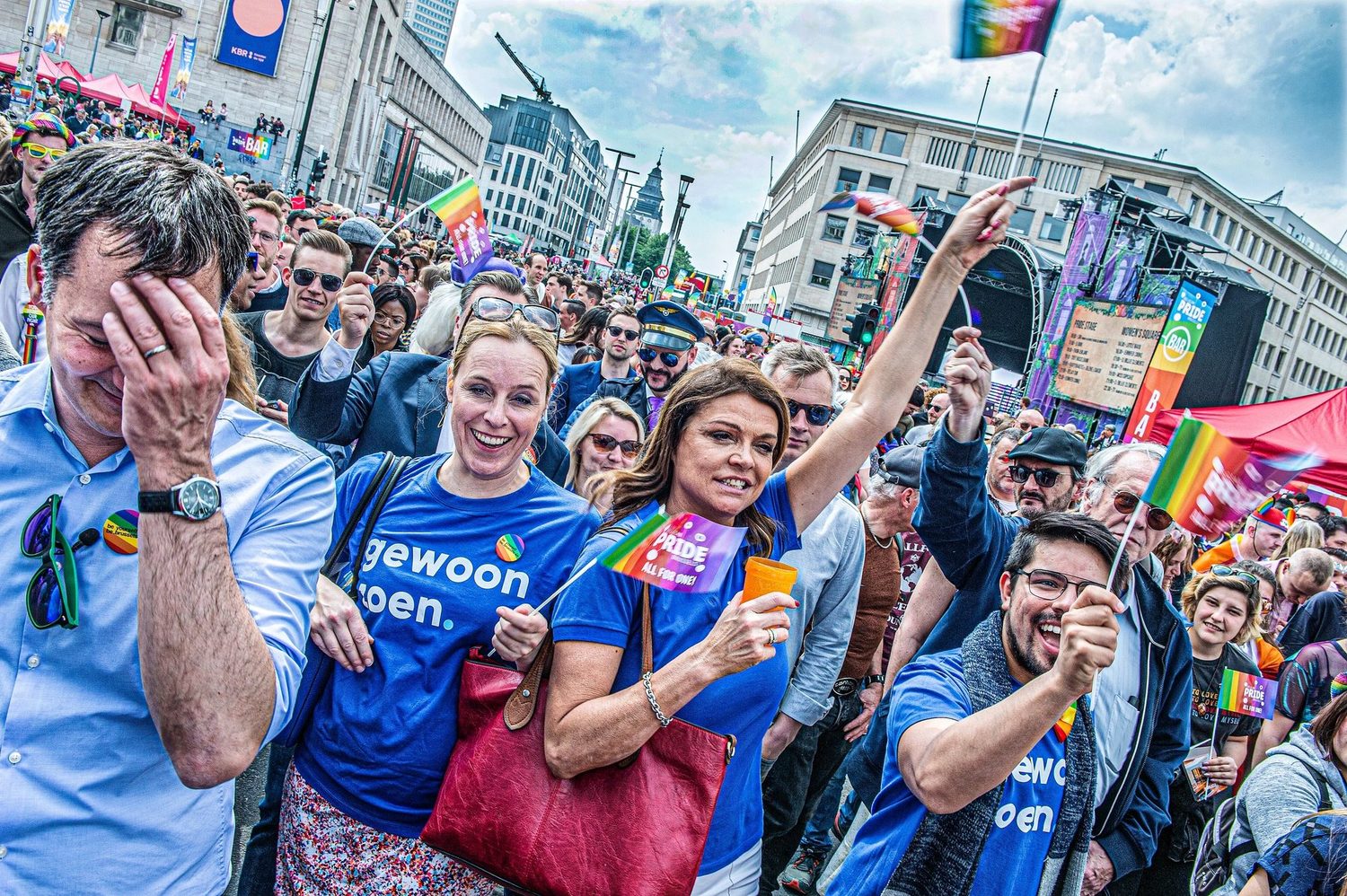 Goedele Liekens op de Love Parade